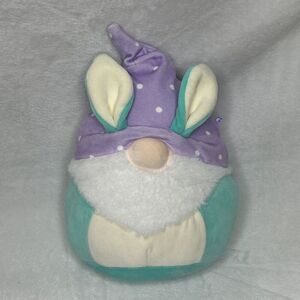 Squishmallows The Gnome With Bunny Ears 12” Plush Toy Purple Green Beard